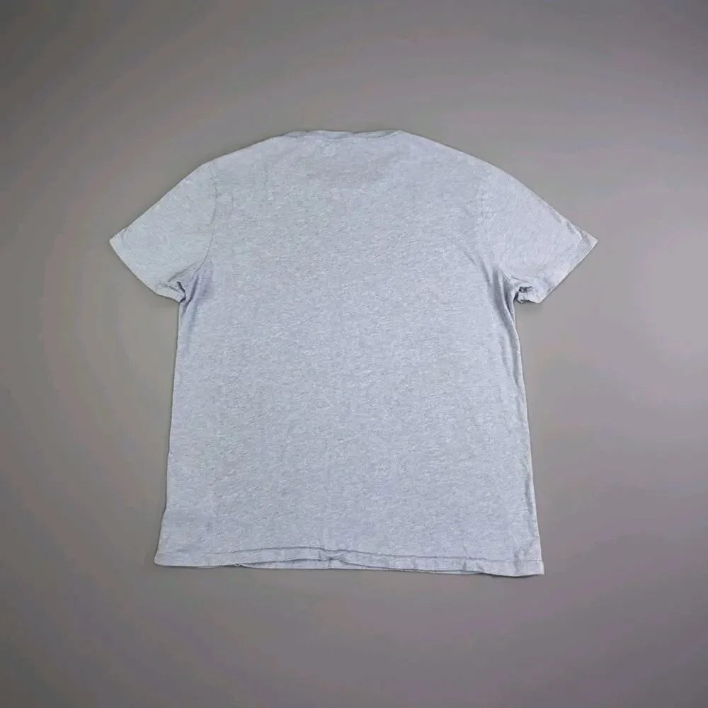 Polo Ralph Lauren T-Shirt Mens Sz L Blue Heathered Cotton Crewneck Pony Logo C40